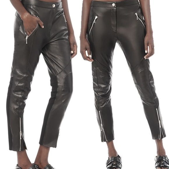 alexander wang leather pants